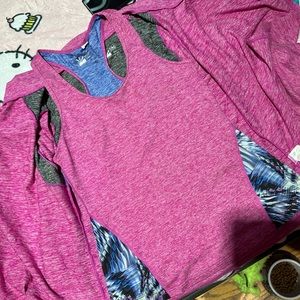 Work out tank top and sweater